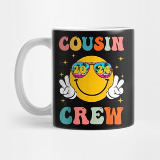 Groovy Cousin Crew 2024 Summer Vacation Beach Family Mug